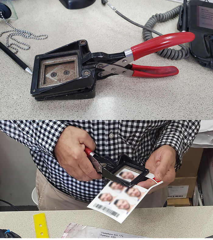Passport Photo Shears Used By My Local Post Office
