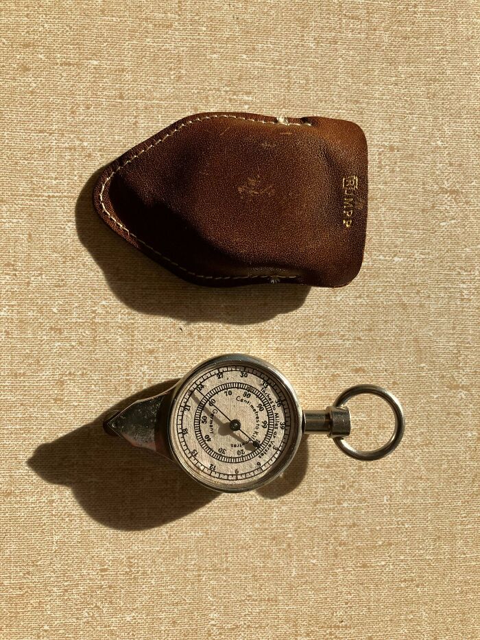 Old German Map Measuring Tool With Compass I Found In The House I Bought