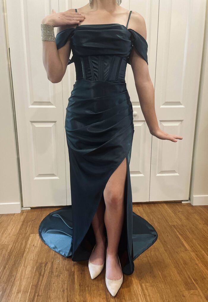 A Satin Dress I Made For A Gala. (More Info In Comments)