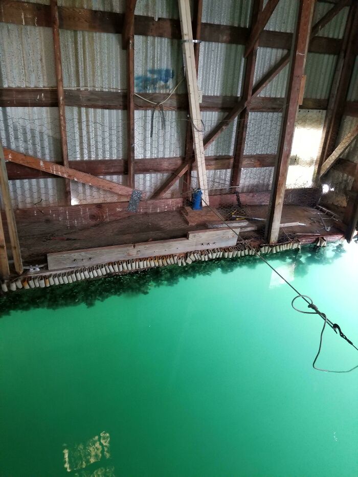 Inside An Old Boat House
