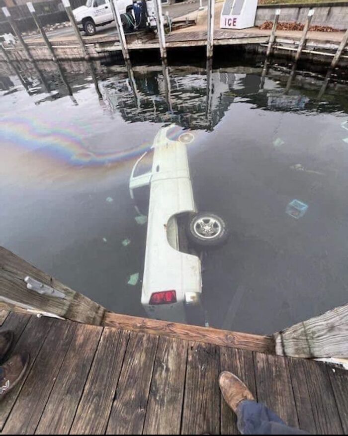 Submerged Pickup Truck
