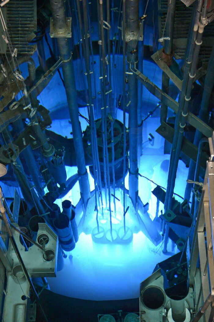 Research Reactor At The University Of Missouri. The Glow Is Caused By Cherenkov Radiation