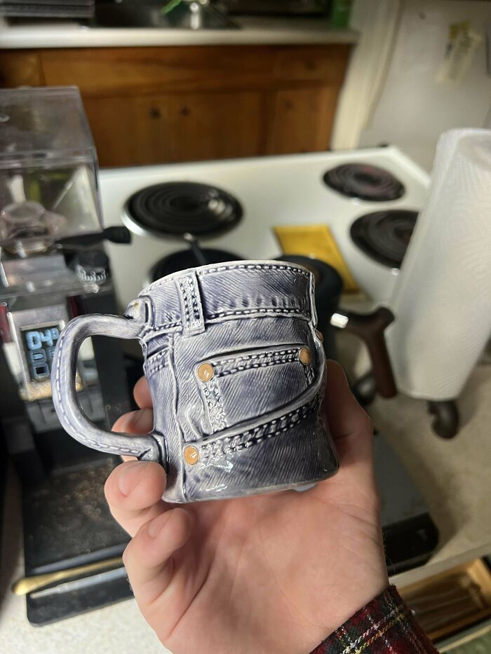 As A Denim Enthusiast, This Thrift Find May Just Be My New Favorite Mug. (Or Should I Say… Jug?)