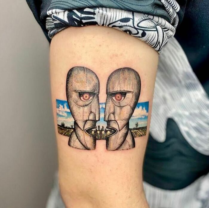 Pink Floyd album cover tattoo