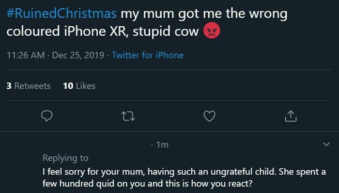 Ah Yes, Christmas Is Ruined Because Of The Wrong Phone Color 