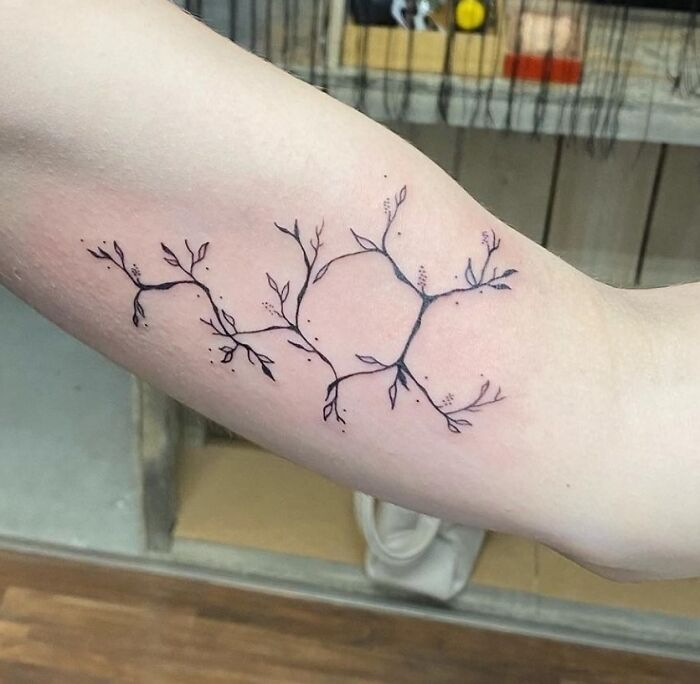 Organic chemistry arm tattoo