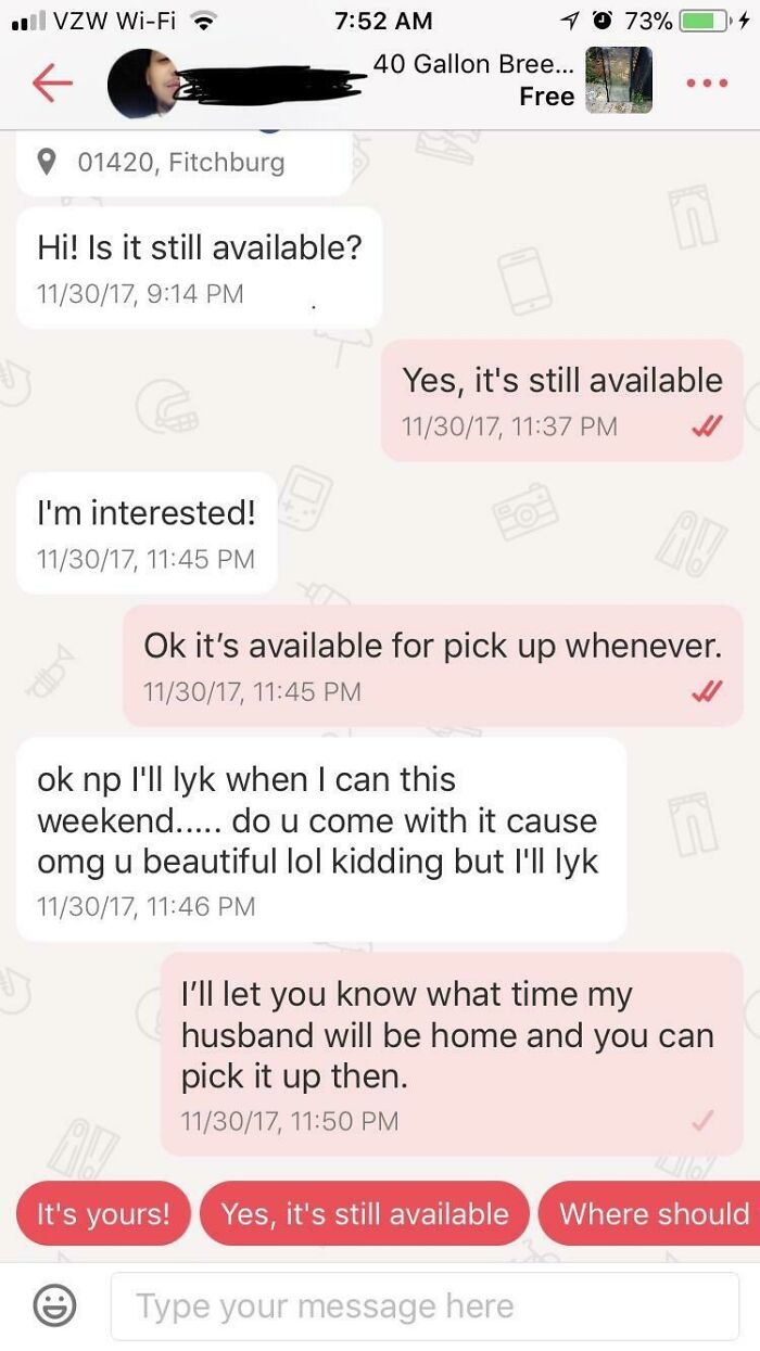 I’ve Been Trying To Sell Something On Letgo And All I’m Getting Are Messages Like This, Wth Is Wrong With People?