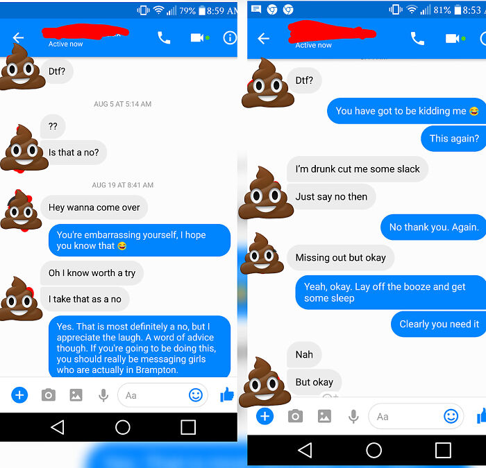 Guy I Knew In High School Just Doesn't Understand "No"