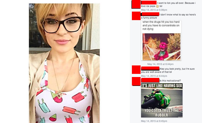 Creepy Guy Tries To Woo Pretty Girl With Memes