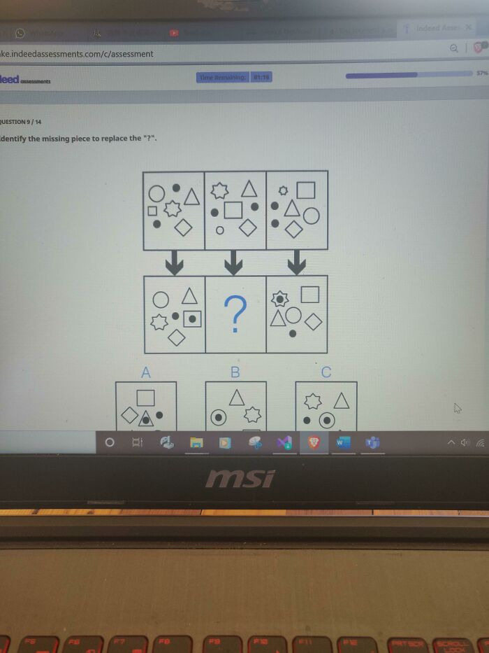 "Cognitive Test" For A Mortgage Admin Position