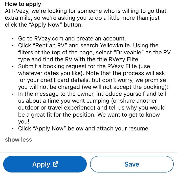 The Wildest Application Request Ever…