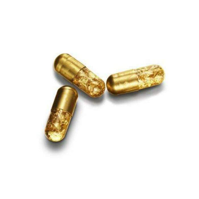 Estas pastillas de oro cuestan 425$ y existen para hacer que tu caca reluciente