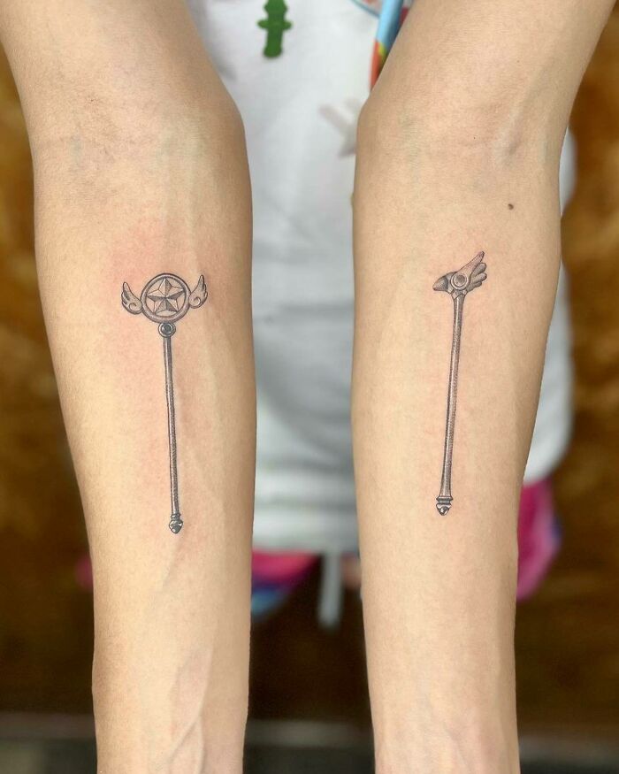 Cardcaptor Sakura, Sealing Wand both arm tattoos