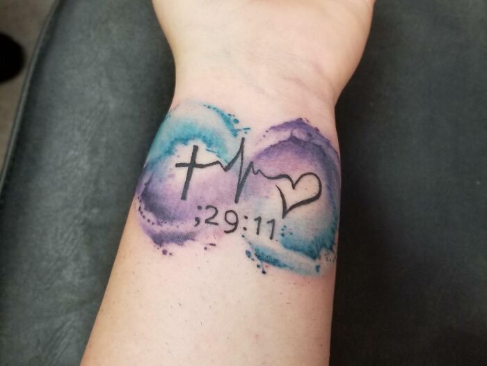 infinity tattoo on the hand