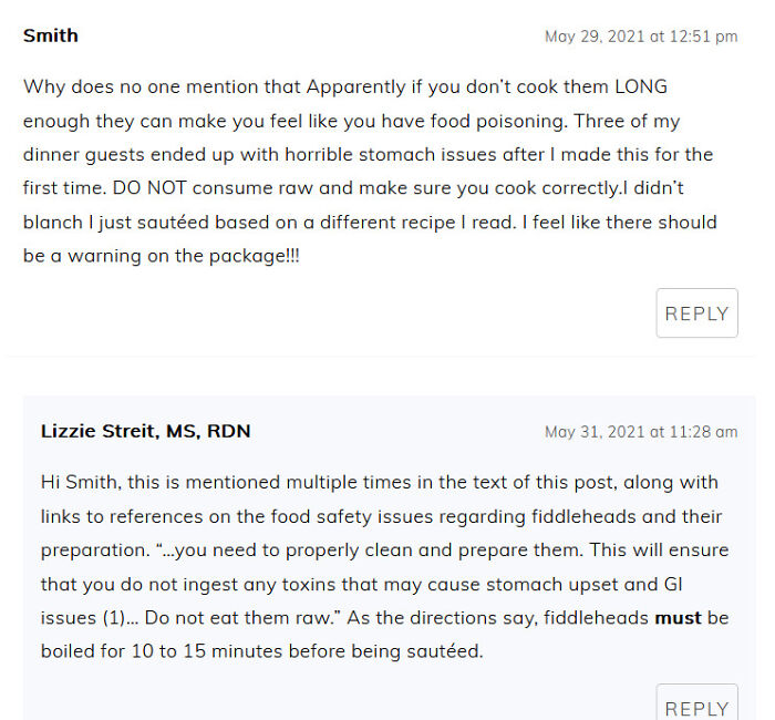 Didn't Read Directions, Got Food Poisoning