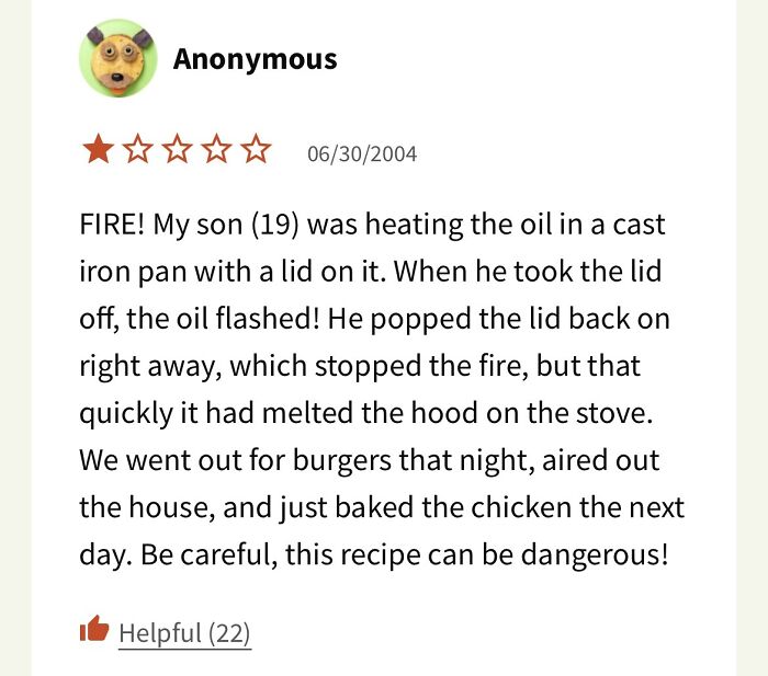 My Son Started A Fire! 1 Star