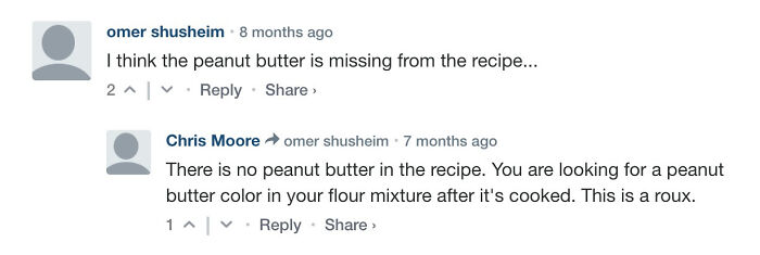 Recipe Is Missing Peanut Butter
