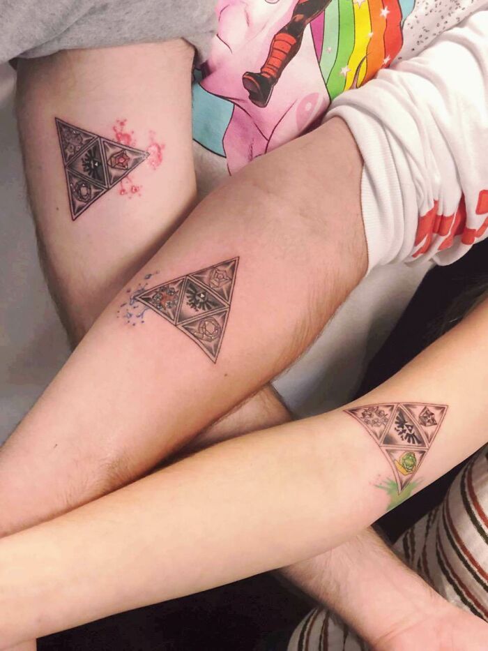 zelda triforce tattoos