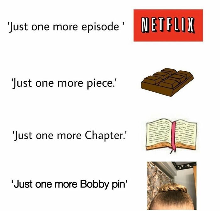 just one more bobby pin meme