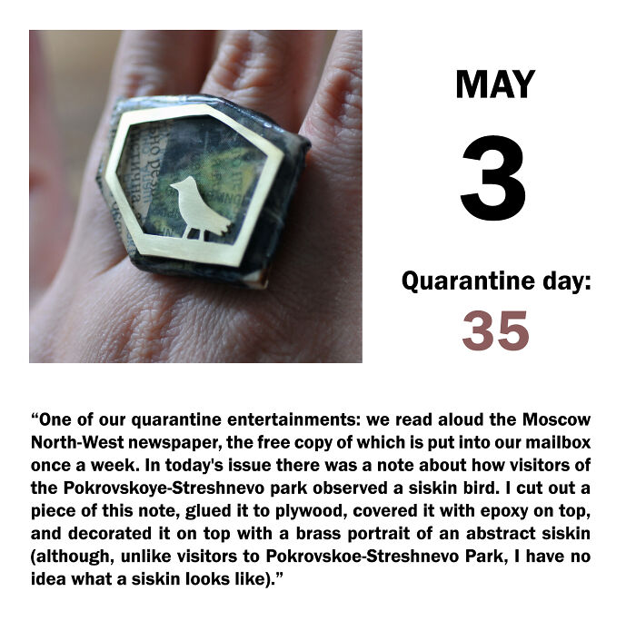 Quarantine Day 35- Bird Ring