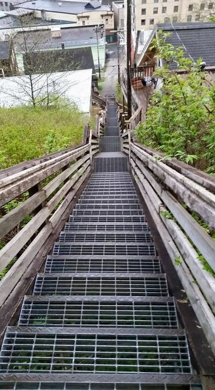 The Home I Rent In Alaska Can Only Be Accessed By Climbing 175 Stairs