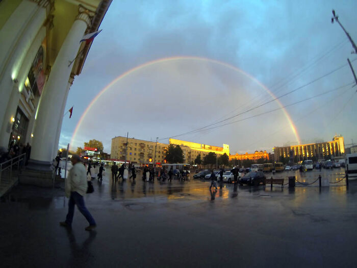 Omsk, Russia, Train Station On The Trans-Siberian Rail