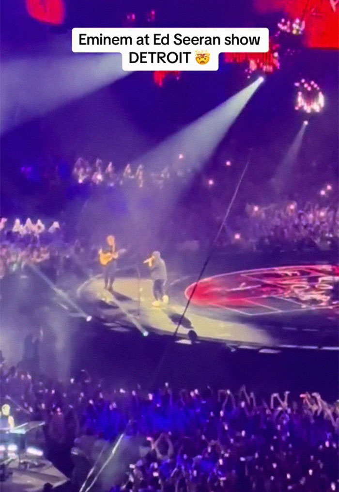 Unexpected Duo Leaves Fans Stunned As Eminem Steps On Stage At Ed Sheeran Concert Unexpected Duo Leaves Fans Stunned As Eminem Steps On Stage At Ed Sheeran Concert
