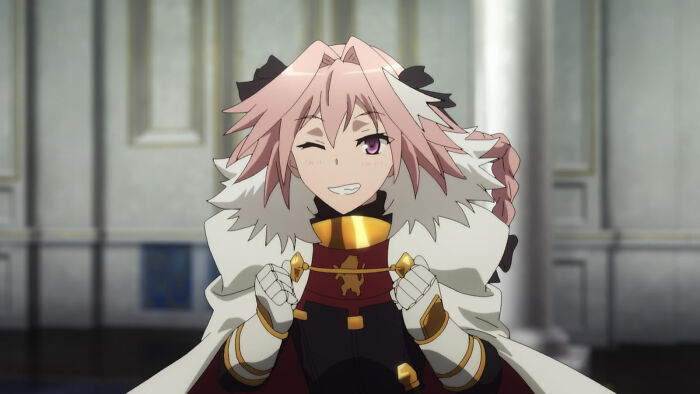 Rider Astolfo smiling from Fate Apocrypha