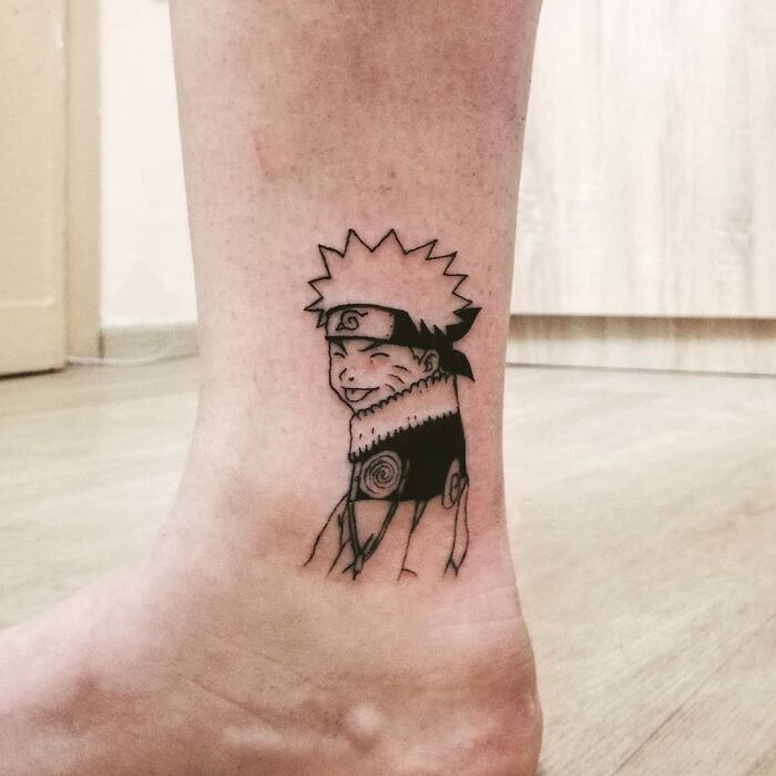 Naruto ankle tattoo