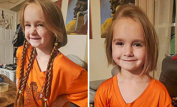 My Daughter Donated Her Hair Today