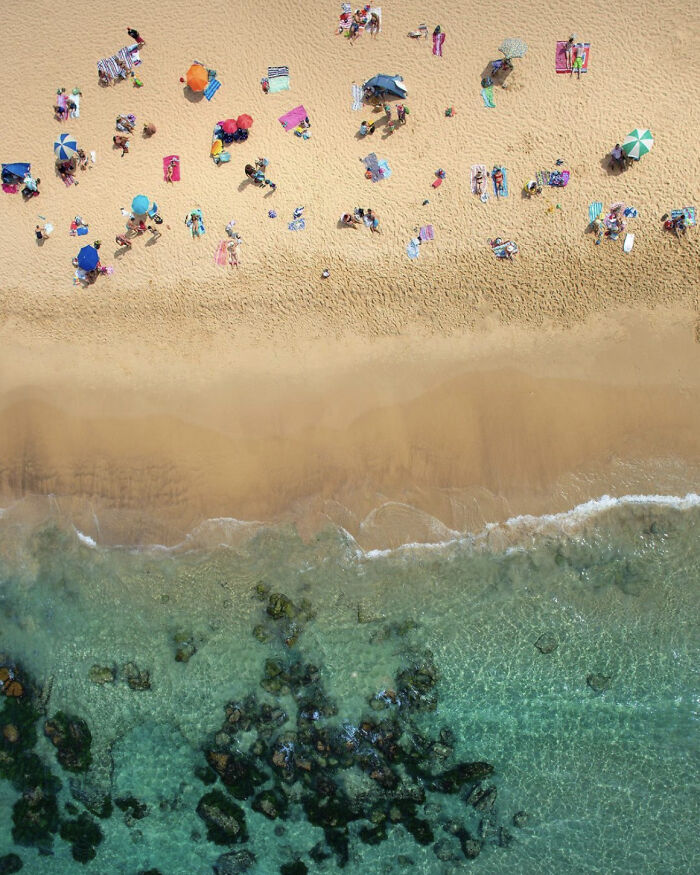 An Aerial Photograph Of A Summer Day In Byron Bay