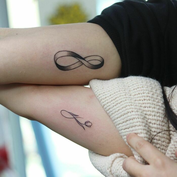 friendship infinity tattoos
