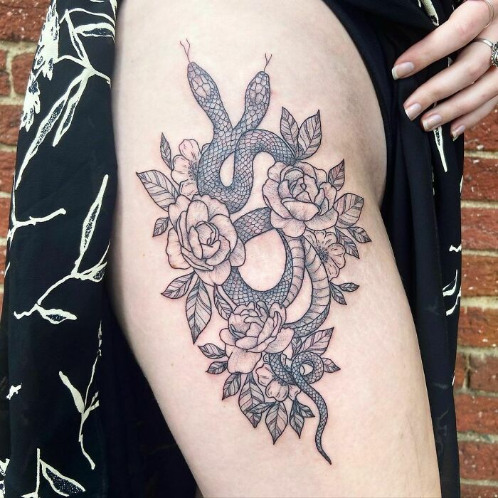 two-headed snake tattoo