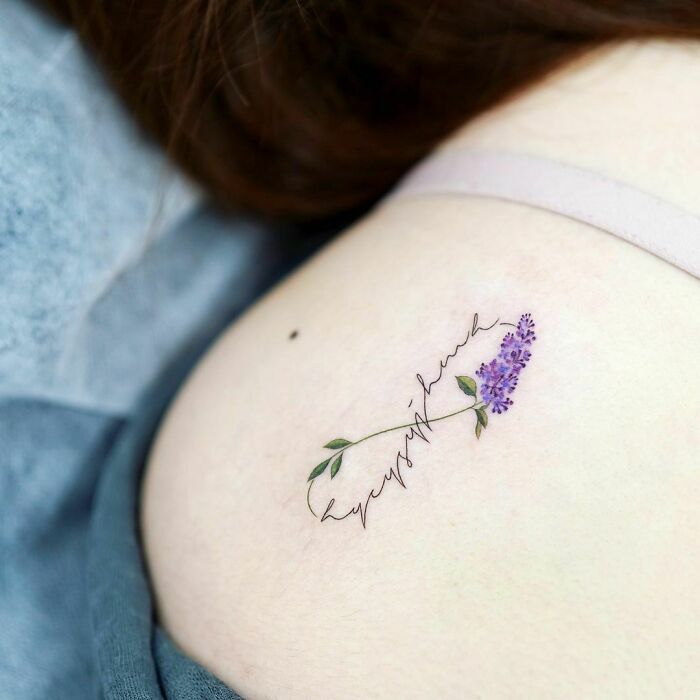 flowers infinity tattoo