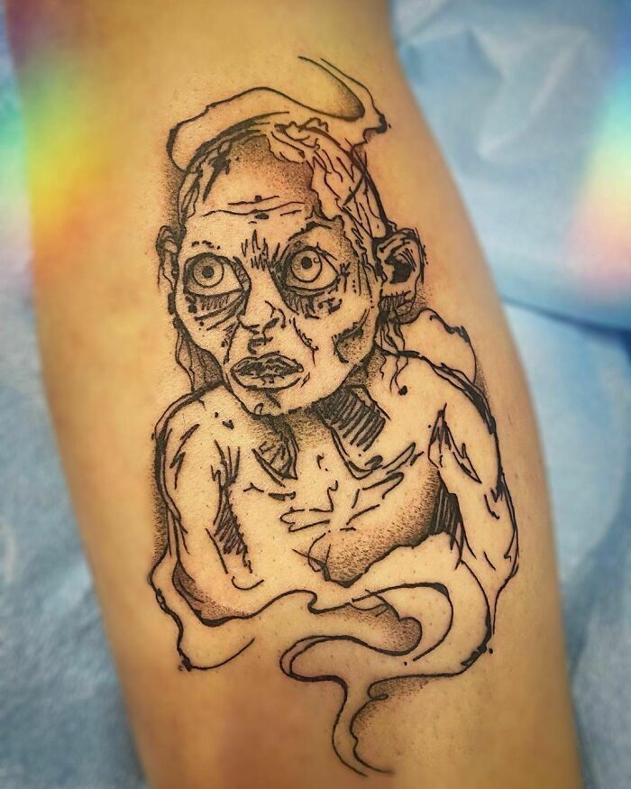 Gollum tattoo 