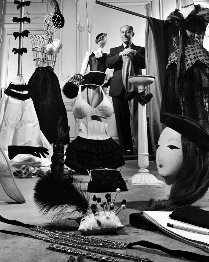 Fashion Designer, Christian Dior In His Paris Atelier, 1948