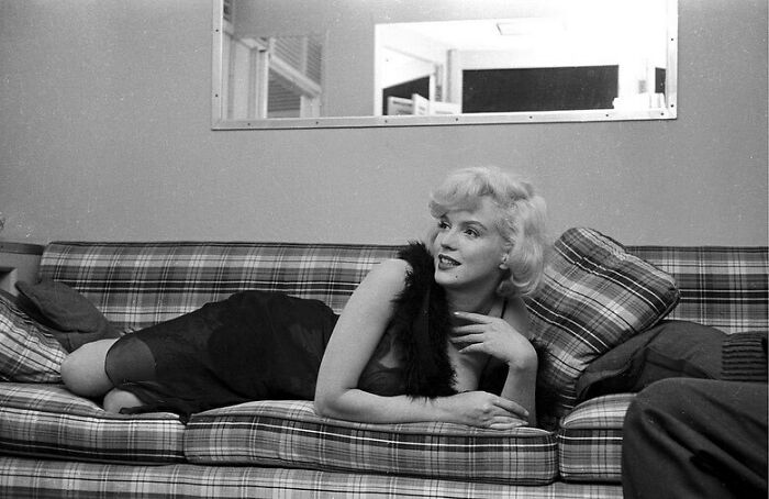 Marilyn Monroe Relaxing Between Takes In Filming Some Like It Hot, 1959