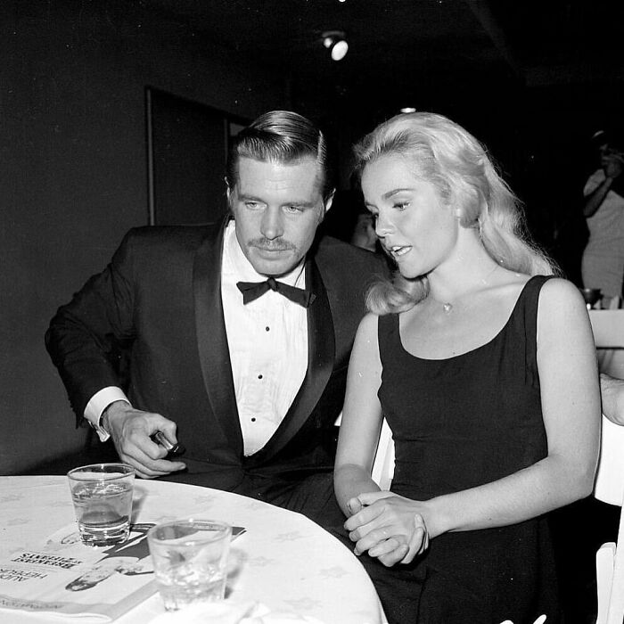 George Peppard And Tuesday Weld At A Party To Promote Breakfast At Tiffany’s, Los Angeles, 1961. Photos By Earl Leaf