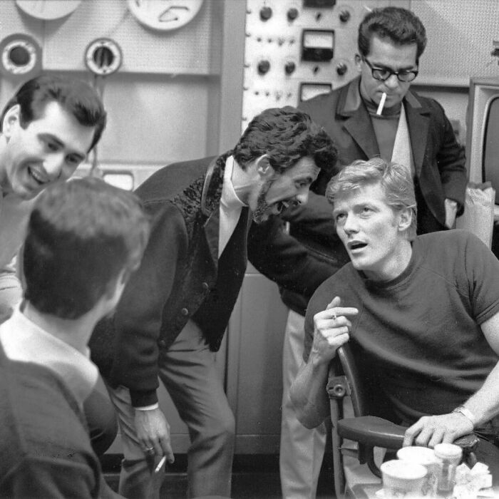 The Four Seasons Listening To A Playback Of Their Record, The Genuine Imitation Life Gazette, With Producer Bob Crewe, 1967