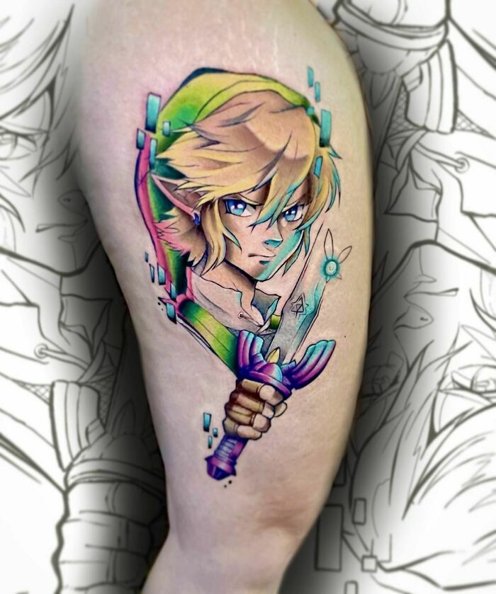 Link Twilight Princess tattoo
