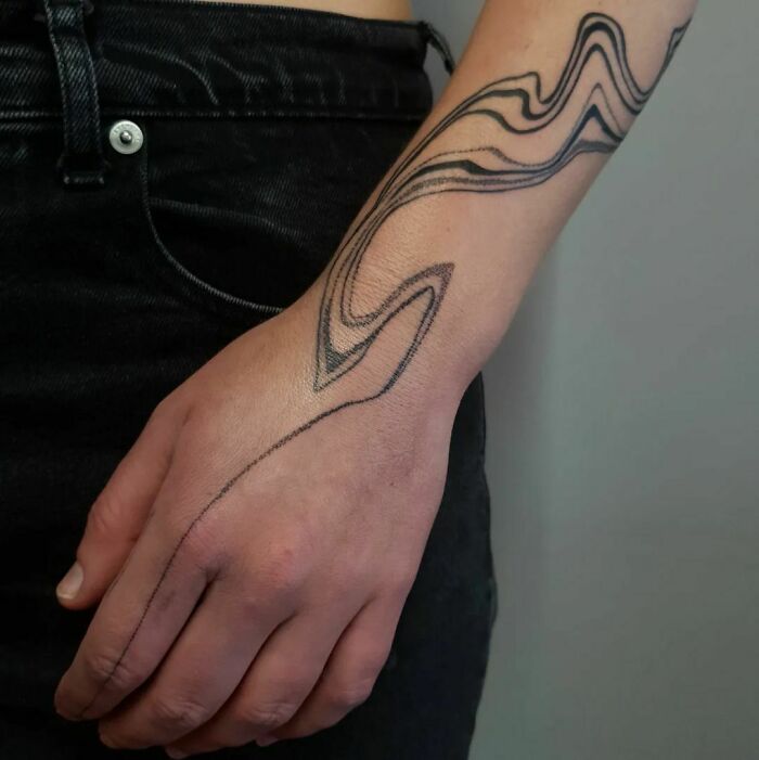 Abstract Arm Tattoo 
