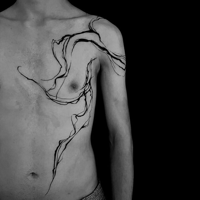 Abstract full body Tattoo 