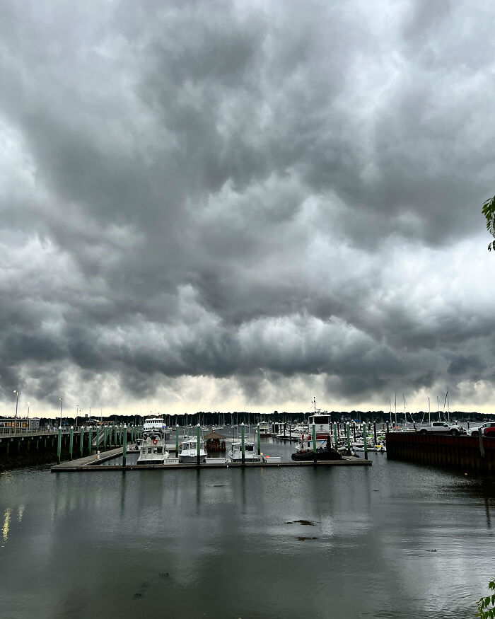 Storm Clouds Over Salem Sound - Salem Ma