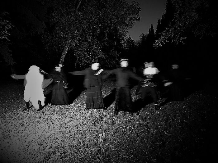 Rehearsal Before A Cemetery Tour