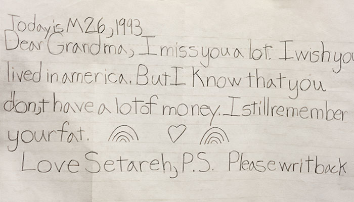 My Grandma Showed Me This Letter I Sent Her When I Was 6. She Has Kept This For Over 20 Years