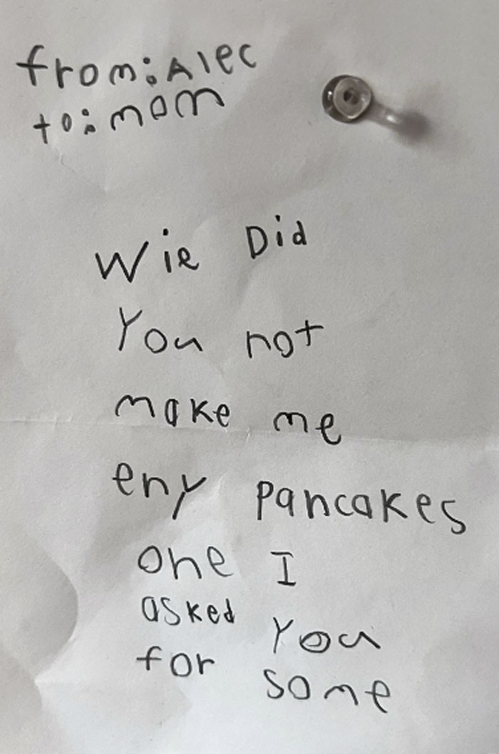 Letter To Management From My 6-Year-Old Son