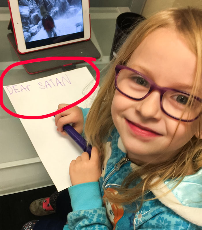 Writing A Letter To The Red Guy