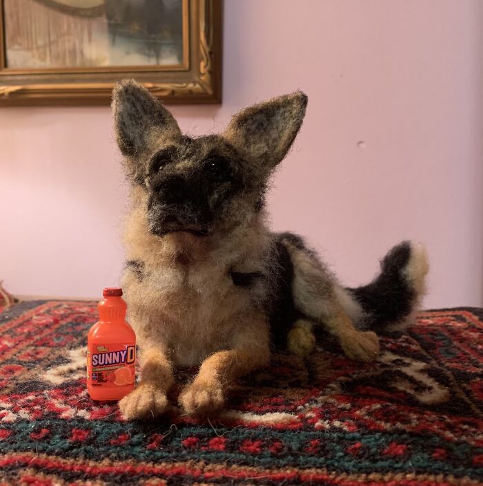 I Make Pocket-Size Wool Dogs