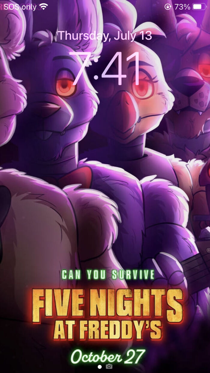 This Is My Wallpaper For The New Fnaf Movie Coming Soon! :d