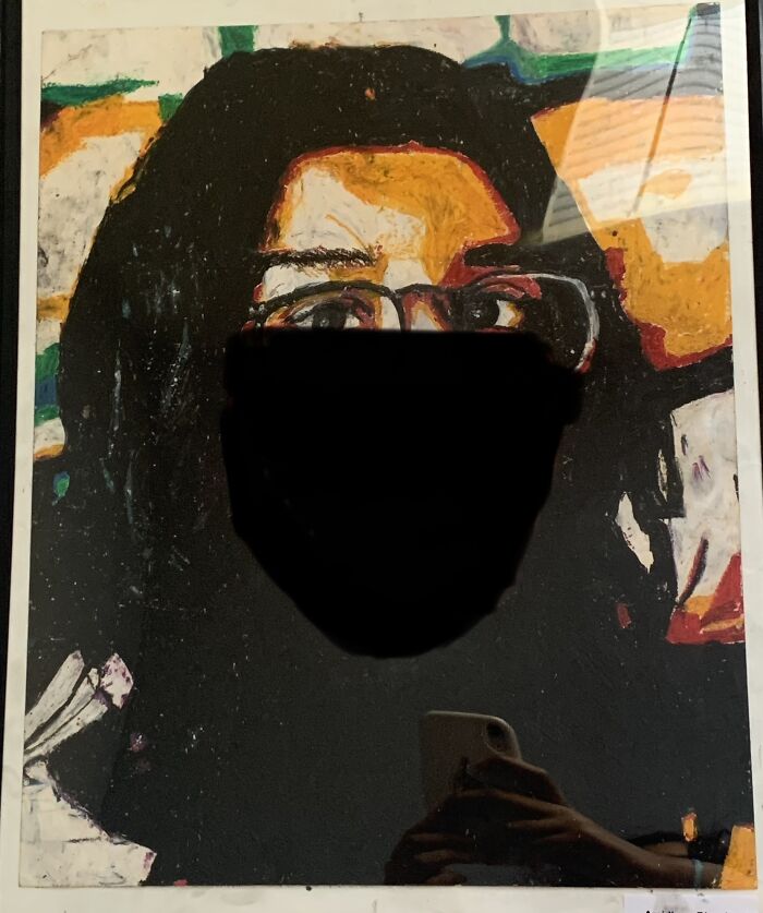 My Self Portrait (Lower Face Blacked Out For Privacy)